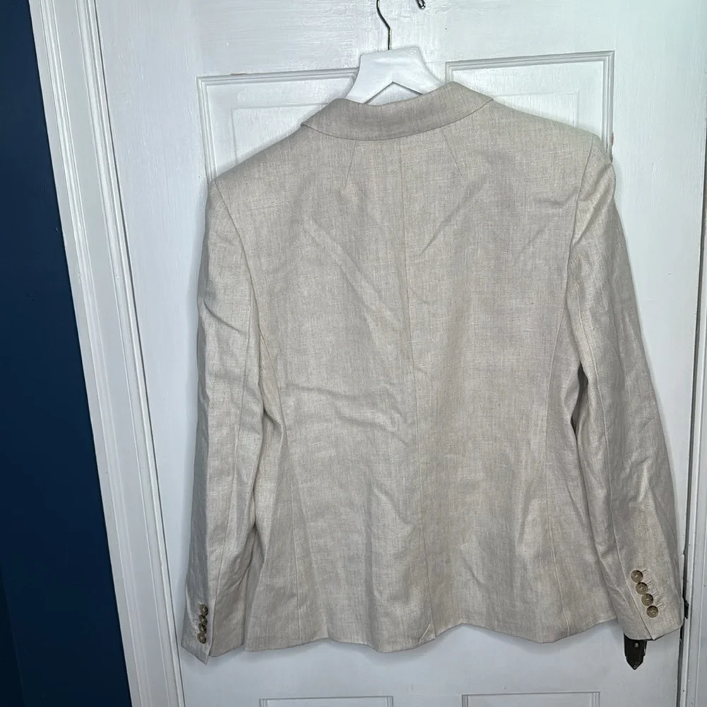 J. Crew Alexandra Linen Single-Button Blazer - Picture 12 of 13
